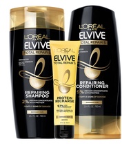 L'Oreal Paris Elvive TR5 Repairing Shampoo, Conditioner and Protein Recharge, Total Repair 5, 1 Coun