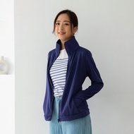UPF50+吸濕排汗女防曬外套_立領丈青
