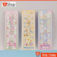 Cute Laser Animals Sticker Scrap booking Photo Frame Handmade With Stationery Decorative Stickers