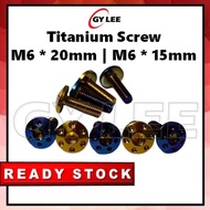Titanium Screw / Skru M6 * 20 mm | M6 * 15 mm
