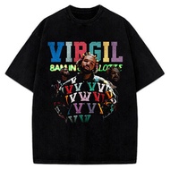 Drake 8Am In Charlotte For All The Dogs Virgil Tribute Graphic Black T-Shirt