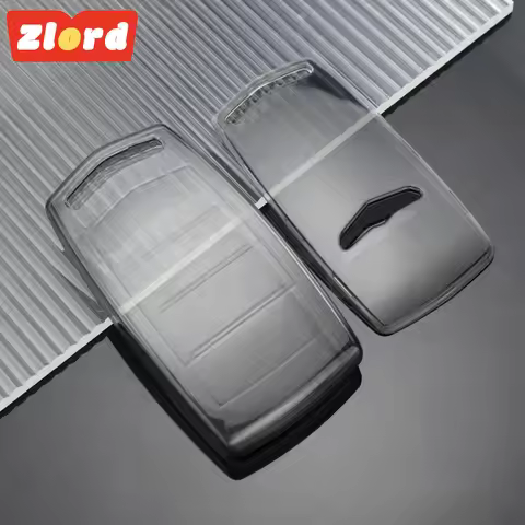 4 Bottons Transparent Car Smart Key Case Cover for HYUNDAI 2020 Genesis G70 G80 EQ900 G90 Key Fob Sh