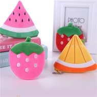 Children's Small Change Wallets Fruit-shaped Keyring Bags Fruit Shaped Coin Purses Cute Zipper Coin Pouches Watermelon Fruit Coin Purses