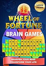 Wheel Of Fortune Brain Games: Memory Boosting Games for Adult & Smart Seniors with Crossword, Fun Tr