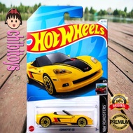 Hot Wheels Corvette C6 Yellow Diecast Car Sport Convertible