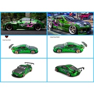 Mohinhxeps-1/64_LF Model Diecast Model Pandem Rocket Bunny Fairlady Z33 350Z NFS Green