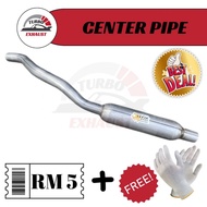 TURBO EXHAUST⭐READY STOCK PERODUA VIVA CENTER PIPING WITH MUFFLER WITH FIBER/ CAR EXHAUST PIPE