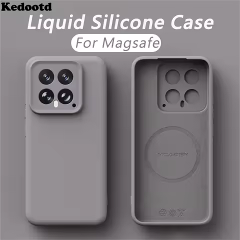 Original Liquid Silicone For Magsafe Case For Xiaomi 17 Pro Max 15 14 13 Ultra Redmi K80 K70 K60 Mag