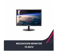 Led Monitor megavision 19 inch 1080p HD 5ms vga hdmi bnc Usb audio Rca 3 mvm2k-led19a