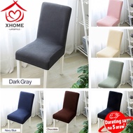 Xhome decor【PH Stock+COD 】 Waterproof Dining Chair seat cover stretchable elastic furniture seatcovers monoblock Chair Cover elastic chair cover universal chair cover stretchable chair cover dining set of 8