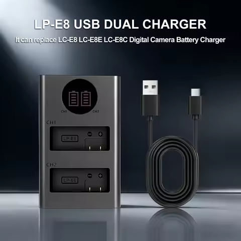 For Canon LP E8 LC-E8 LC-E8C LC-E8E Charger, EOS Rebel T2i, T3i, T4i, T5i, 550D, 600D, 650D, 700D, K