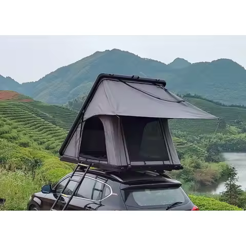 Waterproof Hard Rooftop Tent 3-4 People, Aluminium Camping Car Tent