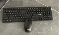 acer宏碁無線鍵盤滑鼠套裝連電池 wireless keyboard and mouse set with batteries