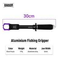 King1ชิ้นตะขอตกปลาอลูมิเนียมทนต่อการกัดกร่อนพร้อมด้าม EVA กันลื่นทนต่อการสึกหรอ | การหนีบที่มีประสิท