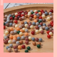 [JIN] 2 Packs Melade Color Series 6mm Glass Painted Round Beads Loose Beads
