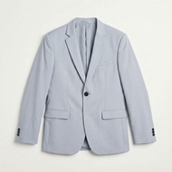 Slim Fit Blazer Light Blue Formal Wedding Dinner Coat for Men Clean Modern Style