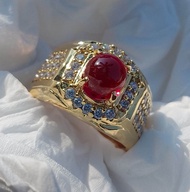 CINCIN BATU MUSTIKA MERAH DELIMA LIPAN