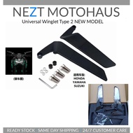 Universal Side Mirror Winglet Design Naked Bike / Moped / Scooter Y15 / Y16 / Xmax / ADV / Husky / RSX
