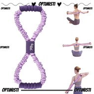 OPTIMISTI 8-Line Puller, Silicone Rope Elastic Band Yoga Tensioner, Portable 10/15/20 Pounds Resista