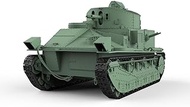 Unpainted 1/160 N SCALE Railway Military Model Kit British Vickers Mk.II Medium Tank