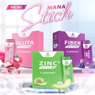 MANA Pro Stick Collagen + MANA Gluta Stick + MANA Zinc Stick + MANA Fiber Stick มานา คอลลาเจน เคี้ยวเพลิน ฉีกซองทานได้เลย