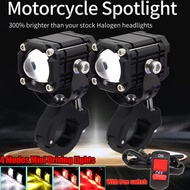 Mini Driving Light Mocycle Driving Spot Light 4 Modes Light Waterproof With Switch