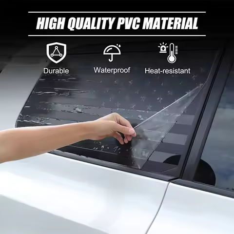 For Toyota Cruiser Prado 2024-2025 PVC Black Car Rear Window Windshield Graphic Decal Sticker Car Ac