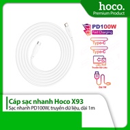Hoco X93 PD100W Type-C to Type-C fast charging cable, high quality TPE flexible wire, 1m long
