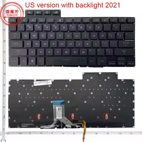 US New for Asus ROG 13 GV301 GV301Q GV301R GV301QE GV301QV GV310Q R9 2021 2022 English keyboard