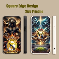 Casing For Vivo S1 V21e Y76 Y73 V25e real Madrid DJW16 Phone Case Square Edge