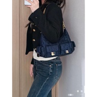 [Luna] 25c Denim Washed Wanderer Shoulder Bag