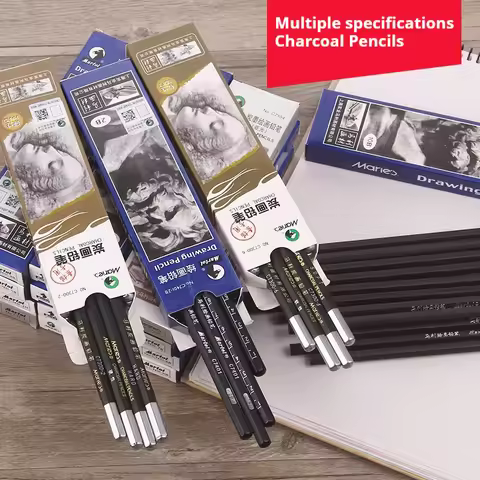 Professional Charcoal Pencils Set Graphite Sketching Drawing Pencils for Artists Art Sketch Supplies