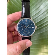 Blue Disc Eight-Day Link IWC IWC IWC Botao Fino Series Stainless Steel Manual Mechanical Men's Watch IW510106 Iwc