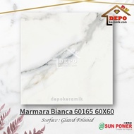 PROMO Sun Power Marmara Bianca 60165 60x60 Kw1 Keramik Lantai Kilap