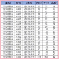 NSK Imported 6204/6201/6202/6300/6305/Bearing Steel Japan Front Wheel Special Deep Groove Ball Beari