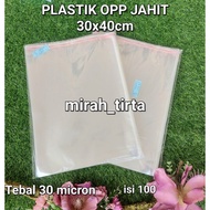 OPP PLASTIC 30x40 contents 100. PLASTIC GLASS CLOTHES.Sewing welding plastic. Sewing welding opp 30x