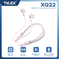 TYLEX XQ22 Wireless Bluetooth Neckband Headset Strong Bass Sound Bluetooth V5.0 Lightweight 7hrs Mus