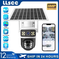 LLSEE V380 Pro Dual Lens Solar CCTV Wireless WiFi Camera Outdoor CCTV Automatic Tracking Solar Water