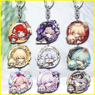 Honkai: Star Rail Mydei Acrylic Keychain Aglaea Castorice Bailu Pendant Durable Charm For Bags & Key