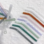 15cm Reusable Glass Straw 4pcs Set