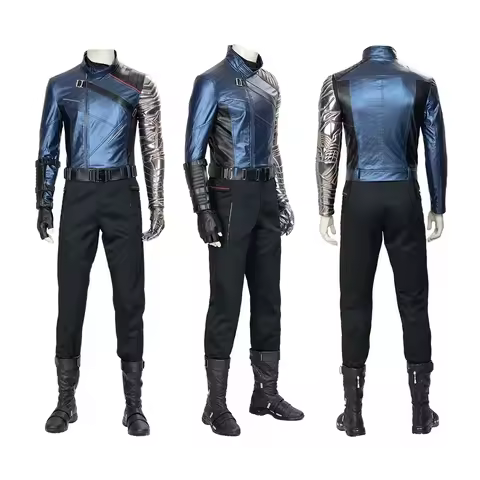 Disguise Bucky Barnes Cosplay Costume Adult Winter Leather Soldier Costumes Full Set and Individual 