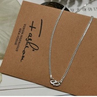 925 Pure Silver DanKau Pi 0.5 Necklace L 58cm, 65cm