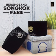 KERONGSANG SONGKOK BULAN SABIT BINTANG / SILVER & GOLD - KHAS BUDAK