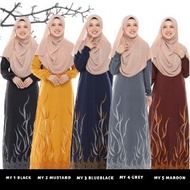 IEFFA EXCLUSIVE Jubah Maya (Jubah Fashion/Jubah Batik/Jubah Plus Size/Dress Muslimah) S-4XL