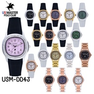 US Master Polo Club นาฬิกาข้อมือ EMPIRE DIAMOND สายสแตนเลส / สายซิลิโคน รุ่น USM-DD43 / USM-DD43A / 