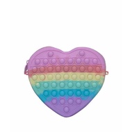 SKECHERS TWINKLE TOES GLITTER HEART POP-IT CROSSBODY BAG GIRLS - PINK