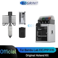 For Bambu Lab X1/p1 Series Hotend Kit Hardened Steel Nozzle 0.2/0.4/0.6/0.8mm For Bambu Lab X1c P1p 