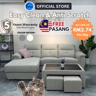 Easy Clean L Shape Sofa Set Sofa Murah Sofa Pet Friendly Beige Sofa Grey Sofa Ikea Sofa l型 沙发