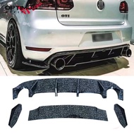 For Volkswagen VW Golf MK VI GTI 6 GTI Golf MK6 GTI Car Rear Bumper Diffuser Flag Spoiler Splitter A