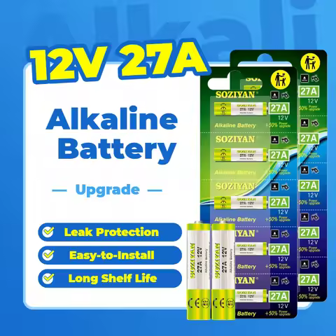 G27A A27 MN27 12V Battery, Equivalent to L1028 MS27 GP27A V27GA, for Car Key Fob Remote, GPS Tracker